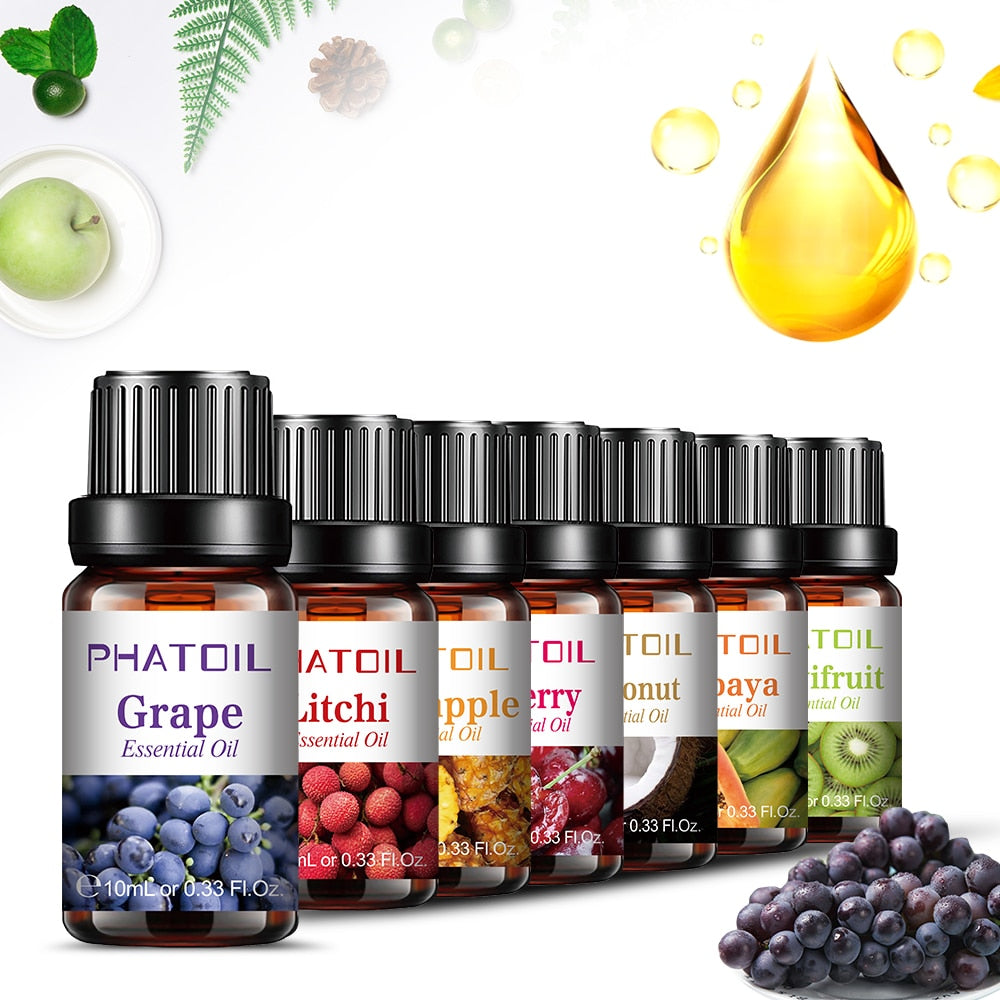 10ml Pure Fruit Fragrance Essential Oils - Infusionyoga