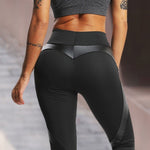 Load image into Gallery viewer, Black Seamless Yoga Pants - Infusionyoga
