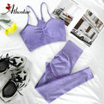 Load image into Gallery viewer, Purple Yoga Set
